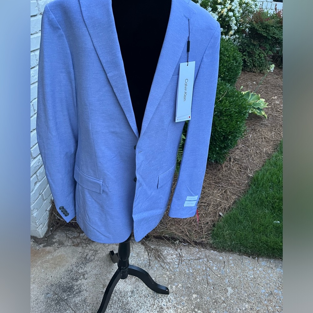 Calvin Klein Light Blue Men's Sport Coat Blazer